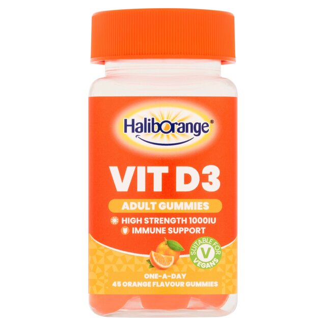 Haliborange Adult High Strength Immune Support Orange Gummies 1000IU