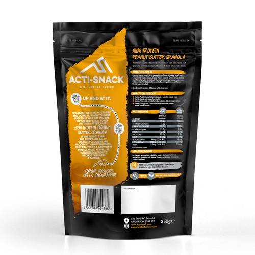 Acti-Snack High Protein Peanut Butter Granola thumbnail 2