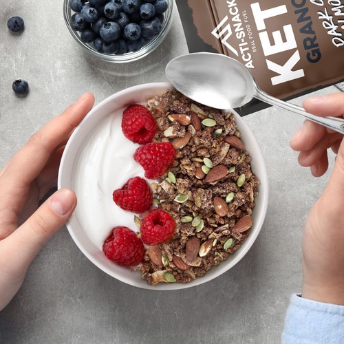 Acti-Snack Keto Dark Choc Almond Granola thumbnail 3