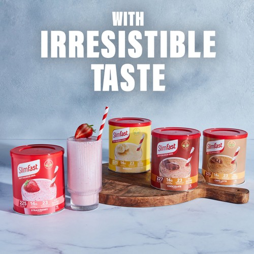 SlimFast Raspberry & White Chocolate Powder Tin  thumbnail 7
