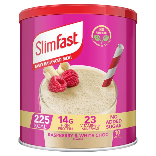 SlimFast Raspberry & White Chocolate Powder Tin thumbnail 2