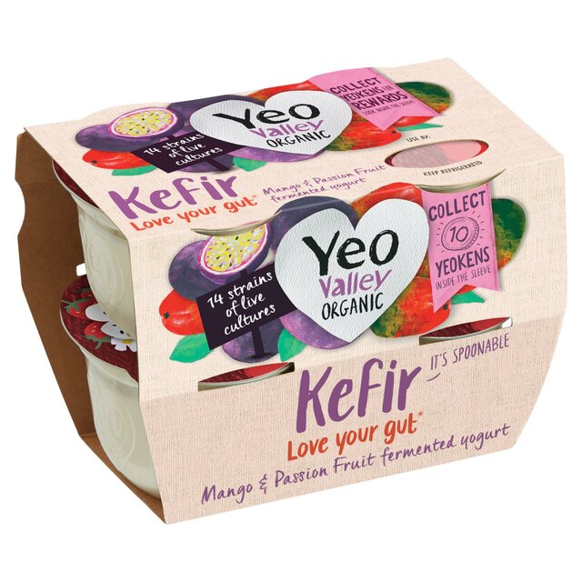 Yeo Valley Organic Mango & Passionfruit Kefir Yogurt thumbnail 3