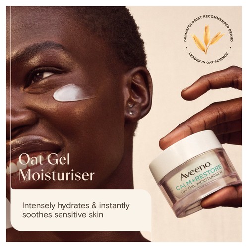 Aveeno Face Calm+Restore Oat Gel Face Cream Moisturiser thumbnail 2