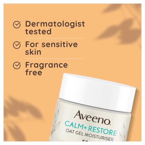 Aveeno Face Calm+Restore Oat Gel Face Cream Moisturiser thumbnail 8