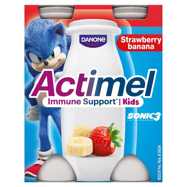 Actimel Kids Strawberry Banana Yoghurt Drink thumbnail 2