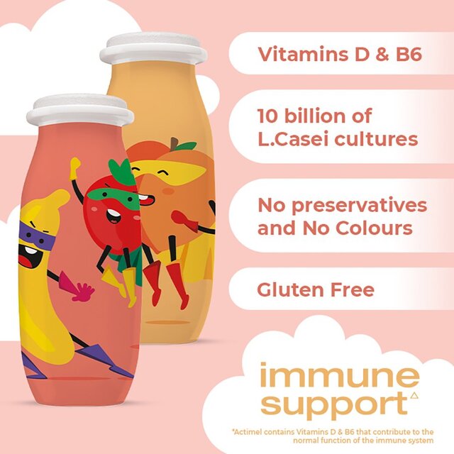 Actimel Kids Strawberry Banana Yoghurt Drink thumbnail 3