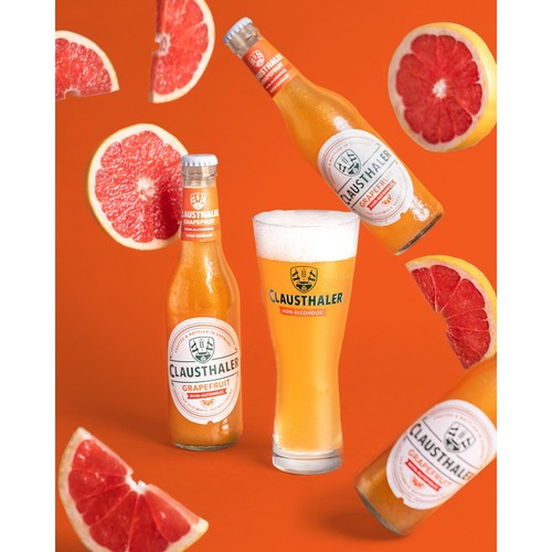 Clausthaler Grapefruit Radler Alcohol Free 0.0%  thumbnail 3