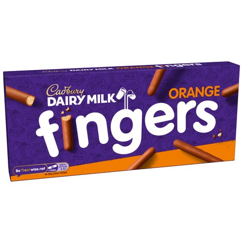 Cadbury Dairy Milk Fingers Milk Chocolate Orange Biscuits thumbnail 3
