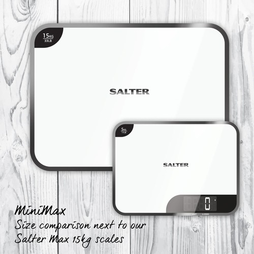 Salter 1064 WHDR Salter Super Clear White Glass Scale thumbnail 4