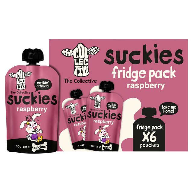 The Collective Suckies Raspberry Kids Yoghurt Pouch Multipack