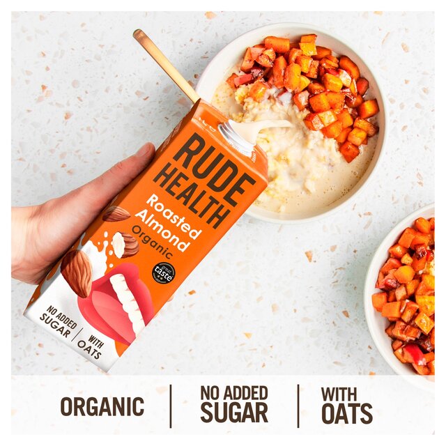 Rude Health Organic Roasted Almond Oat Drink Longlife thumbnail 2