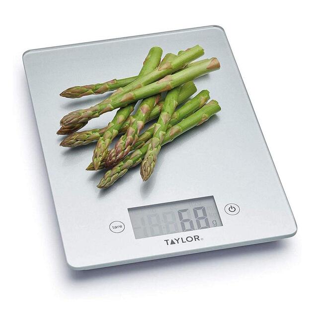 Taylor Pro Glass Digital Kitchen Scale, 5kg, Silver, Gift Boxed thumbnail 2