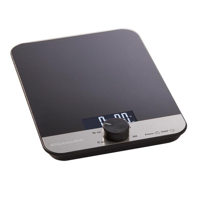 KitchenAid 11LB Digital Glass Top Kitchen Scales Black thumbnail 2