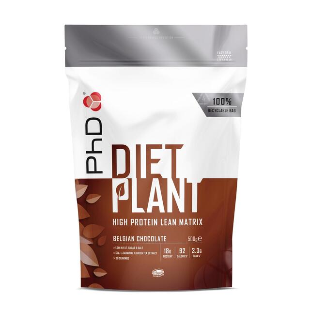 PhD Nutrition Belgian Chocolate Diet Plant Protein Powder