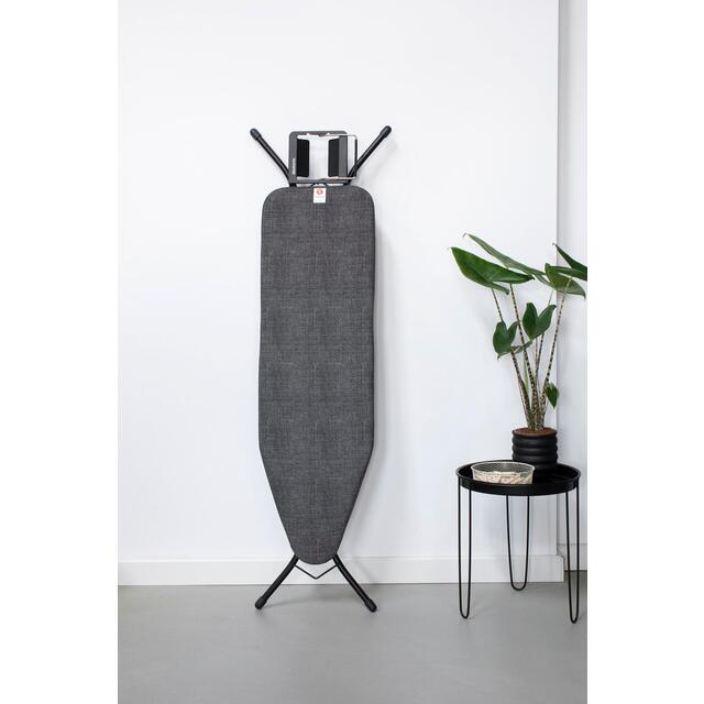 Brabantia 124cm x 38cm Denim Black Ironing Board Cover 2mm foam thumbnail 2