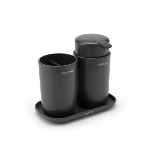 Brabantia ReNew Bathroom Accessory Set of 3 Dark Grey thumbnail 5