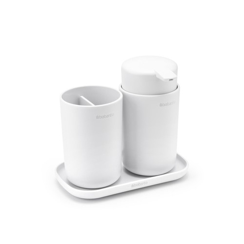 Brabantia ReNew Bathroom Accessory Set of 3 White thumbnail 5