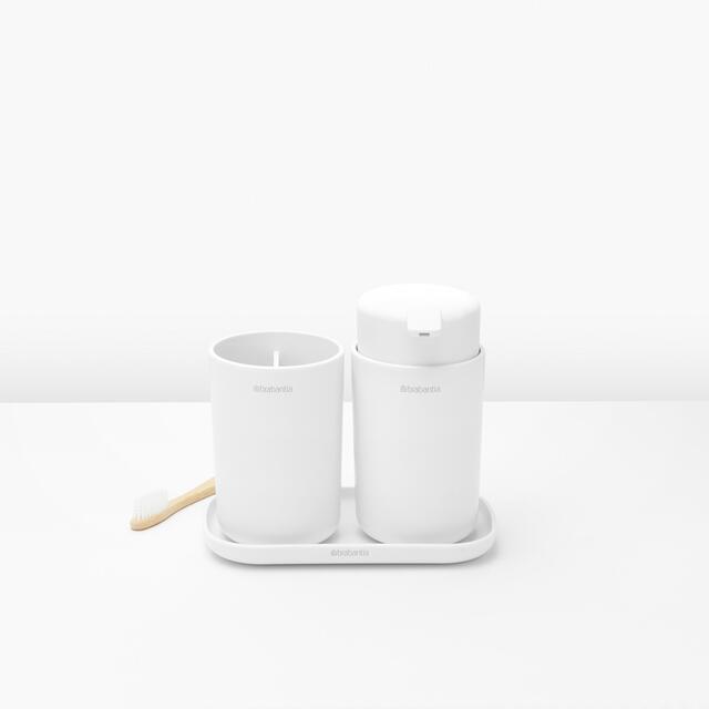 Brabantia Bathroom Accessory Set of 3 White thumbnail 3