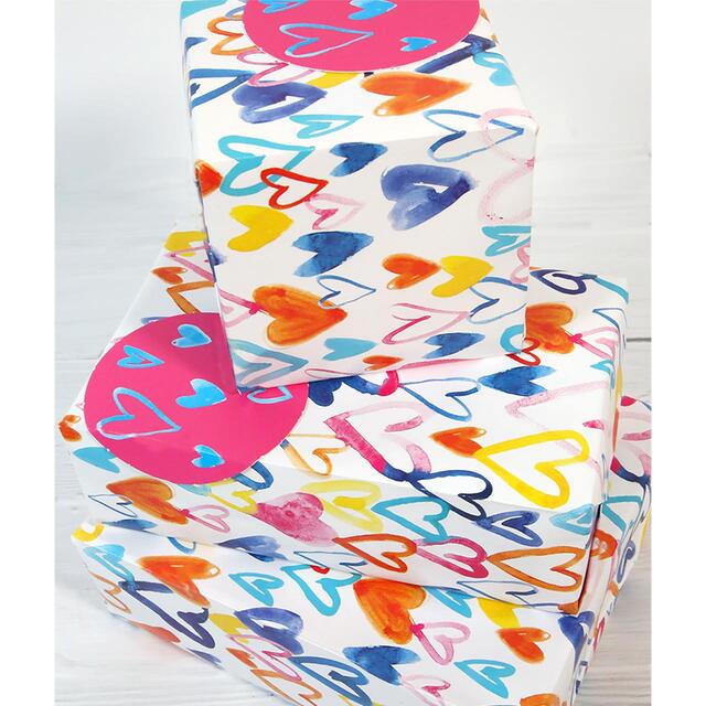 Hearts Gift Wrap Sheets & Tags thumbnail 2