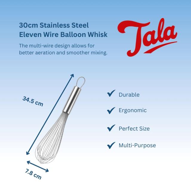 Tala 30cm Stainless Steel Balloon Whisk thumbnail 4