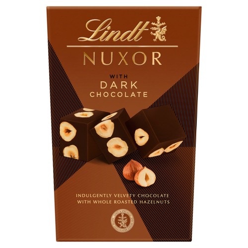 Lindt NUXOR Dark Gianduja Chocolate with Hazelnuts