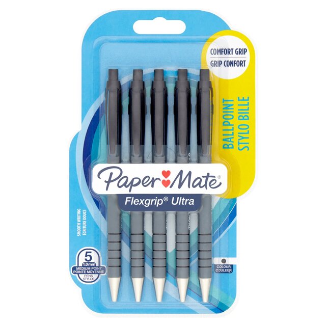 Paper Mate Flex Grip Retractable Black