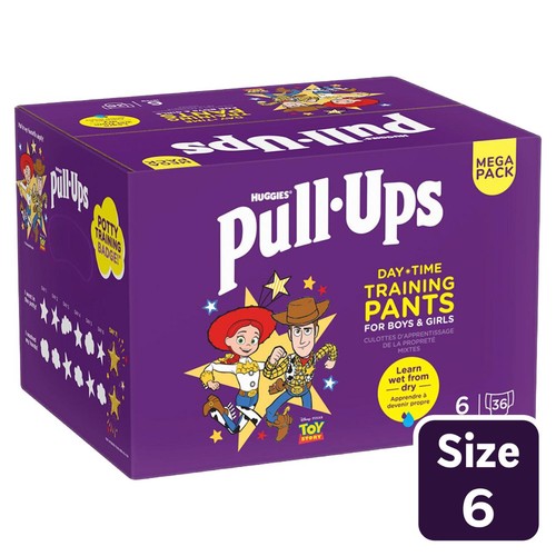 Huggies Pull Ups Day Time Unisex Training Nappy Pants -Size 6 MEGA 36 Pants