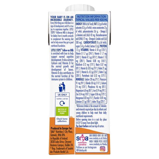 SMA Little Steps Follow-On Milk 6mth+ thumbnail 4