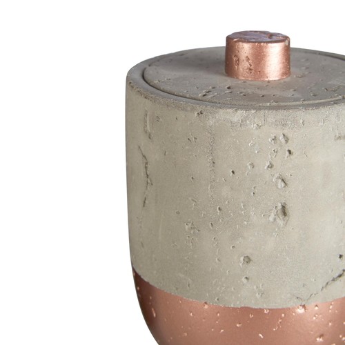 Premier Housewares Cotton Jar With Lid, Neptune, Copper and Concrete thumbnail 4