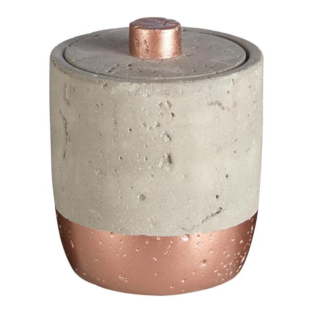 Premier Housewares Cotton Jar With Lid, Neptune, Copper and Concrete thumbnail 2