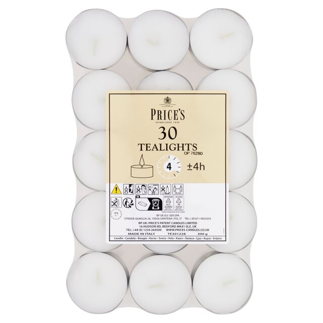 Price's Candles White Tealights thumbnail 2