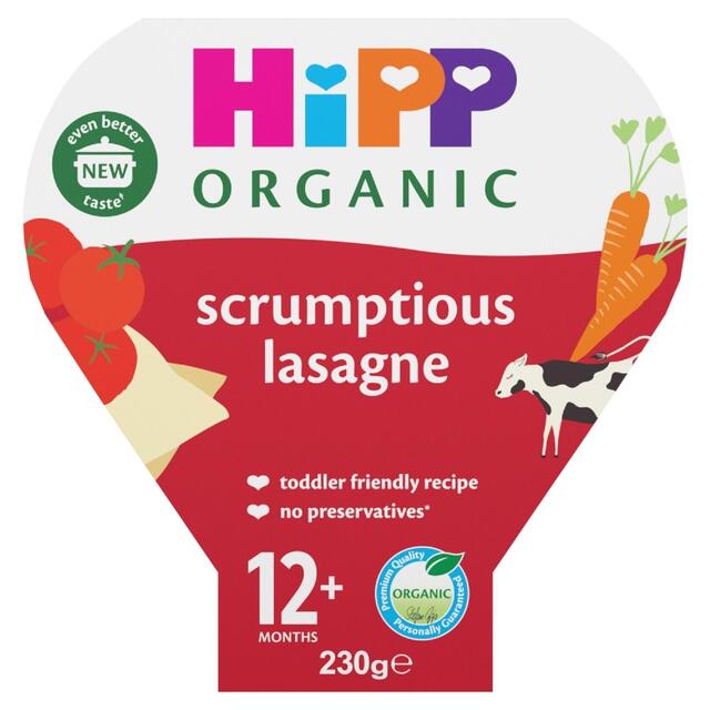 HiPP Organic Scrumptious Lasagne Toddler Tray Meal 12+ Months