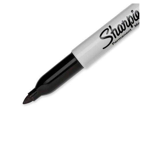 Sharpie Permanent Marker Pens Black Ink thumbnail 2