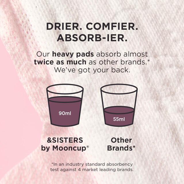 &SISTERS by Mooncup Organic Cotton Pads, Mixed Day & Night thumbnail 2