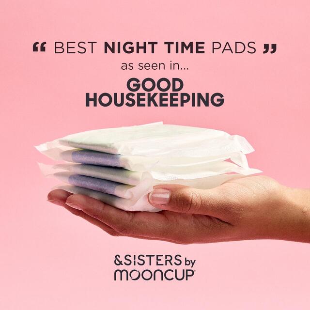 &SISTERS by Mooncup Organic Cotton Pads, Mixed Day & Night thumbnail 4