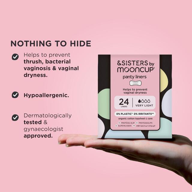 &SISTERS by Mooncup Organic Liners, Toxin-free, Bio-wrapped thumbnail 2