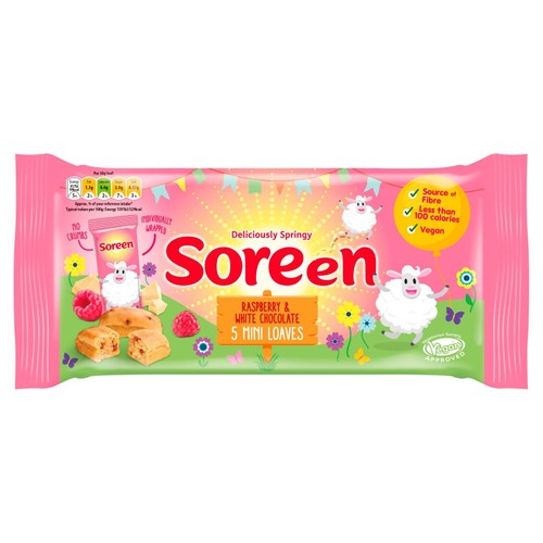Soreen White Chocolate and Raspberry Seasonal Loaves