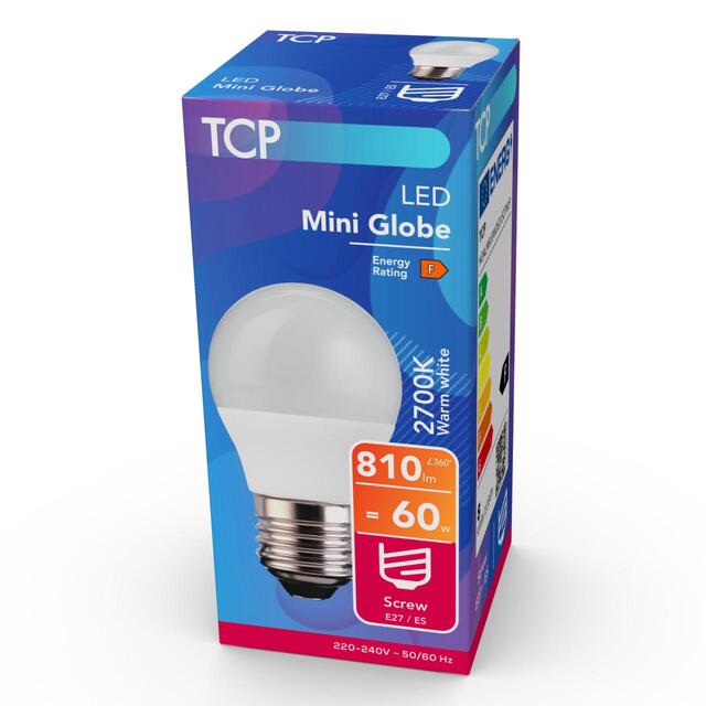 TCP Mini Globe Screw 60W Light Bulb thumbnail 2