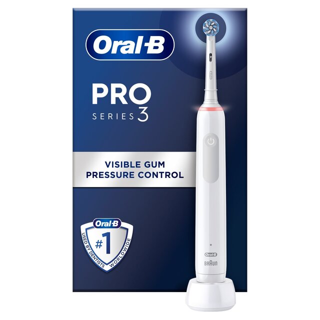 Oral-B Pro 3 3000 White Cross Action Electric Toothbrush