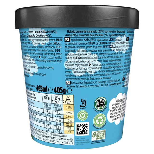 Ben & Jerry's Caramel Brownie Party Ice Cream Tub thumbnail 3