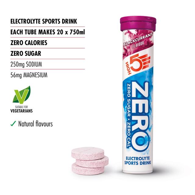 HIGH5 ZERO Blackcurrant Electrolyte Sports Drink Tablets thumbnail 2