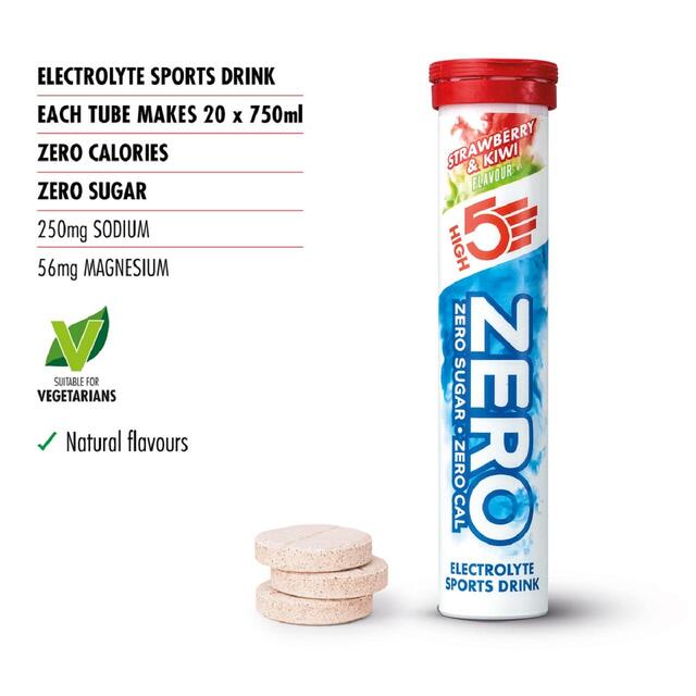 HIGH5 ZERO Strawberry & Kiwi Electrolyte Sports Drink Tablets thumbnail 2