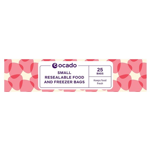 Ocado 25 Small Resealable Food & Freezer Bags thumbnail 2