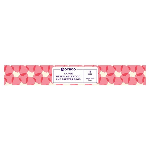 Ocado 15 Large Resealable Food & Freezer Bags thumbnail 2