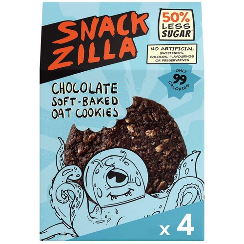 SNACKZILLA Chocolate Soft-Baked Oat Cookies