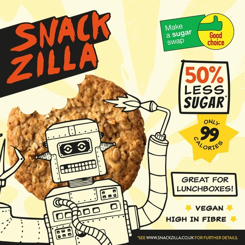 SNACKZILLA Golden Syrup Soft-Baked Oat Cookies thumbnail 2