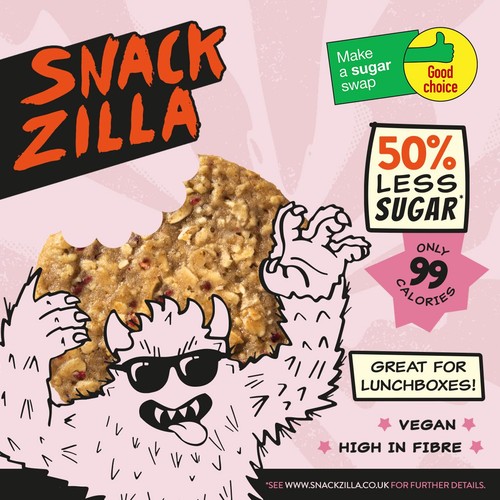 SNACKZILLA Raspberry Soft-Baked Oat Cookies thumbnail 3