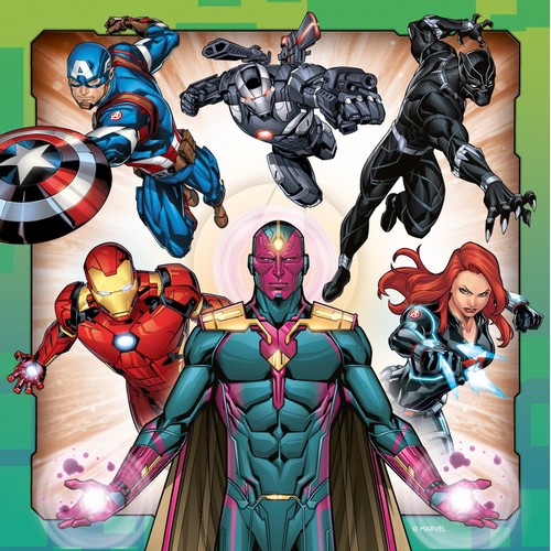 Ravensburger Marvel Avengers Assemble, 3x 49 piece Jigsaw Puzzles thumbnail 4