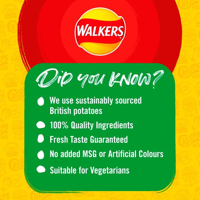 Walkers Ready Salted, Salt & Vinegar Variety Multipack Crisps thumbnail 3
