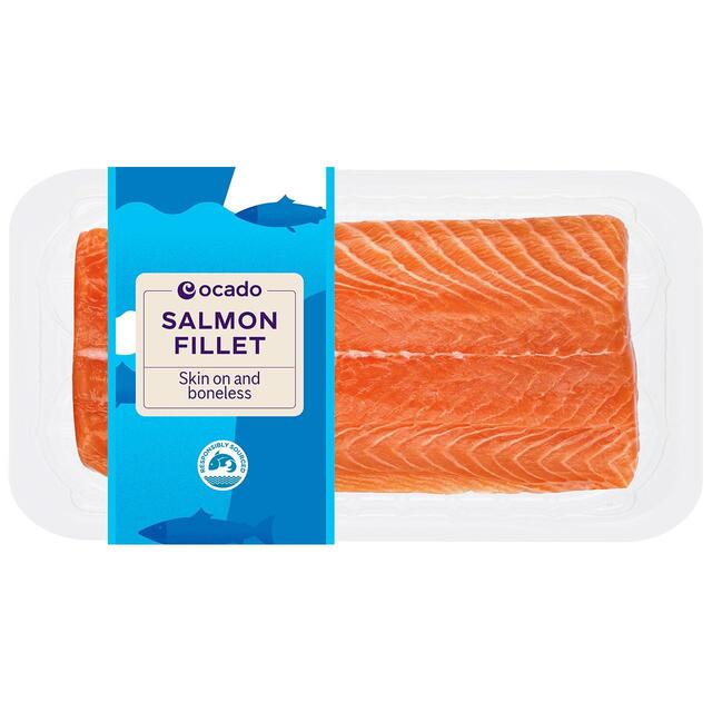 Ocado Salmon Fillet Skin On & Boneless